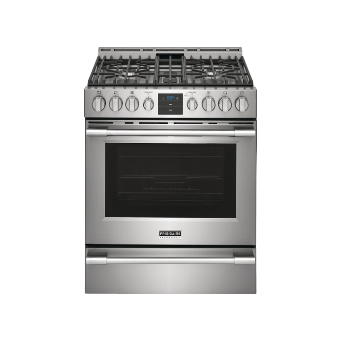 FRIGIDAIRE PROFESSIONAL 30” FRONT CONTROL GAS RANGE W/AIR FRY
