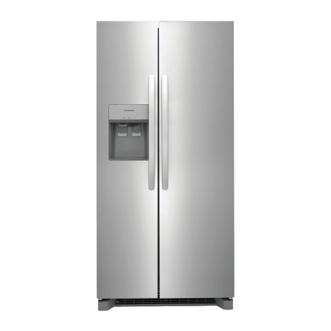 FRIGIDAIRE 22 CU. FT SIDE BY SIDE REFRIGERATOR, STAINLESS STEEL