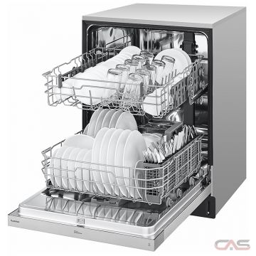 LG 24” FRONT CONTROL BUILT-IN DISHWASHER W/ QUADWASH, S/STEEL