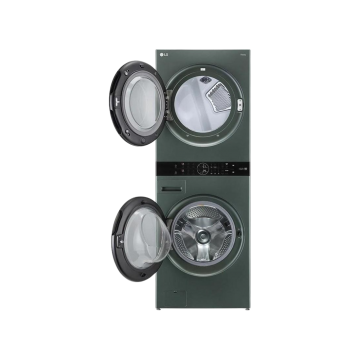 WASHER/DRYER COMBO, LG 4.5 CU. FT. WASHER & 7.4 CU. FT. ELECTRIC DRYER, NATURE GREEN
