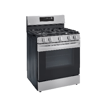 LG 30” FREESTANDING SMART GAS RANGE W/AIR FRY, STAINLESS STEEL 