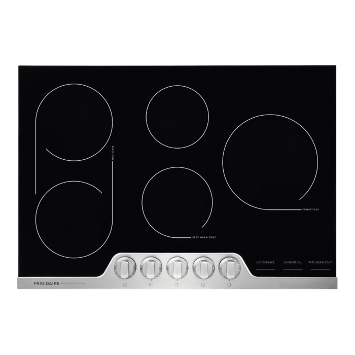 FRIGIDAIRE PROFESSIONAL 30" ELECTRIC COOKTOP, STAINLESS STEEL - 220V