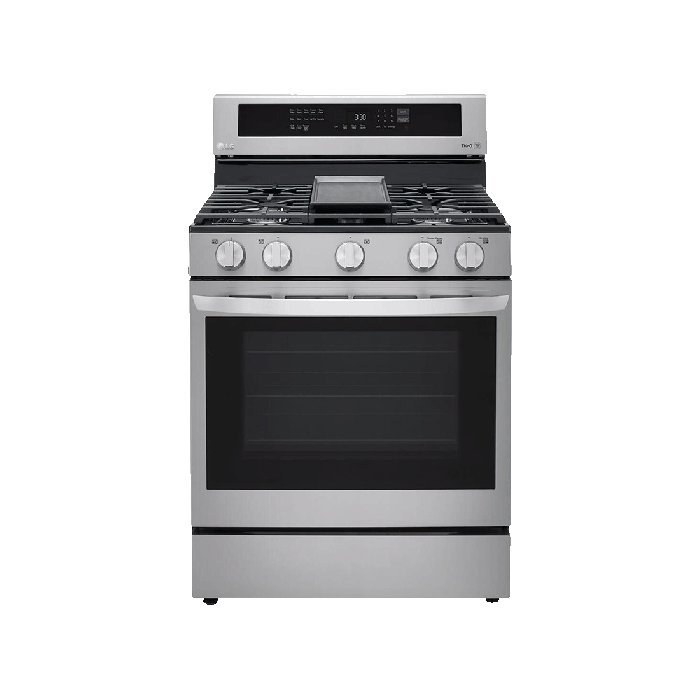 LG 30” FREESTANDING GAS RANGE W/AIR FRY, STAINLESS STEEL 