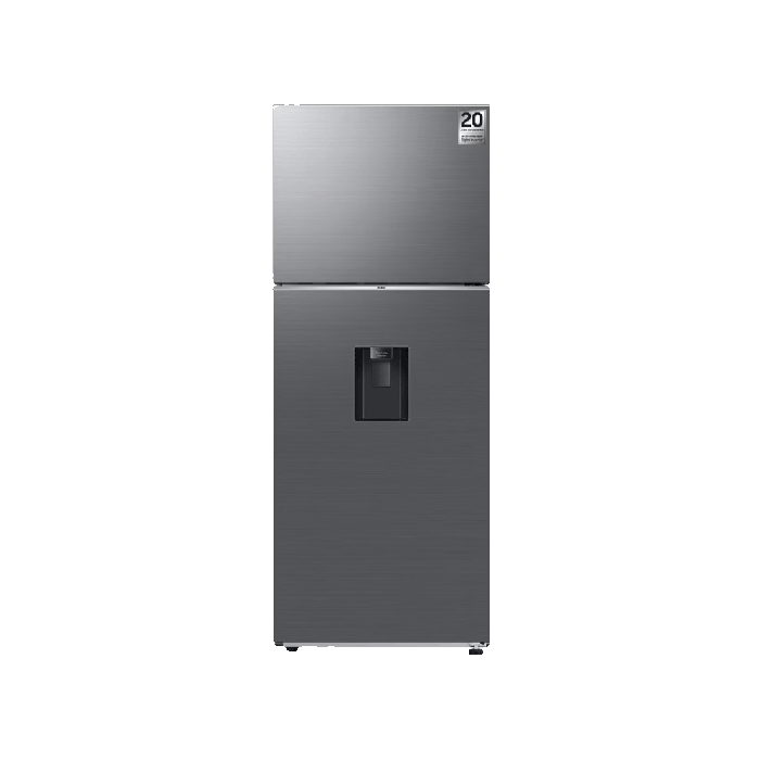 SAMSUNG 15 CU. FT. TOP MOUNT REFRIGERATOR W/DISPENSER, S/STEEL