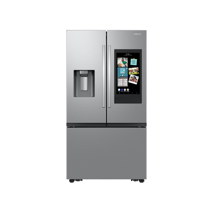 SAMSUNG 30 CU. FT. MEGA CAPACITY 3-DOOR FRENCH DOOR REFRIGERATOR W/ FAMILY HUB, STAINLESS STEEL