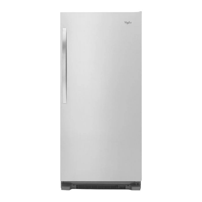 WHIRLPOOL 18 CU. FT ALL REFRIGERATOR, STAINLESS STEEL