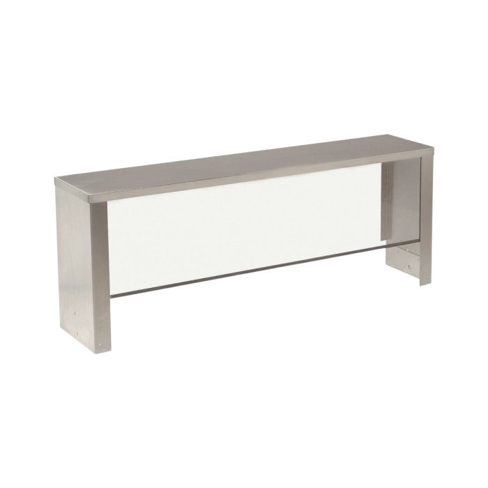 Supreme Metal Sneeze Guard for 4 Well Units, 62” Long