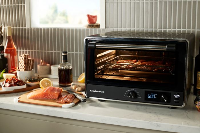 KITCHENAID 21L CONVECTION COUNTERTOP OVEN WITH AIR FRY BLACK MATTE 